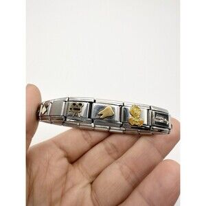 Nomination Italy Charm 18k Stainless Bracelet With Assorted Charms